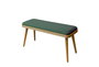 Hanah Home Vina Mini 1070 Banco Roble y Verde con Tablero de Partículas y Lino